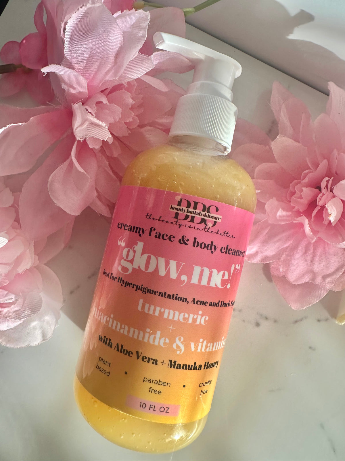 GLOW ME! TURMERIC + VITAMIN C FACE AND BODY CLEANSER