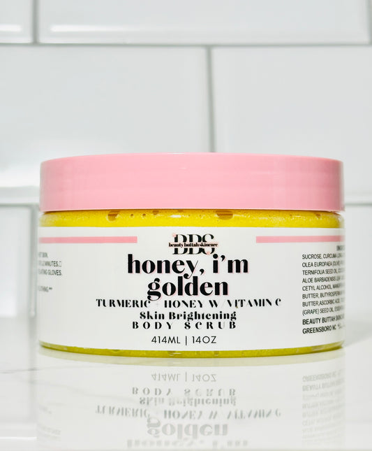 HONEY I'M GOLDEN! ORGANIC TURMERIC AND HONEY BODY SCRUB